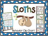 Sloth Behavior Clip Chart