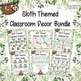 Sloth Classroom Decor Bundle