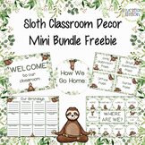 Sloth Classroom Decor Freebie