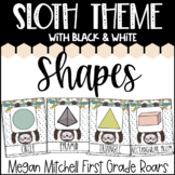 Sloth Classroom Theme Decor Shape Posters