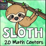 Sloth Math Centers