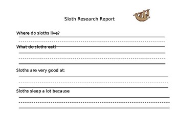 Preview of Sloth Research Report