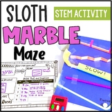 Sloth Marble Maze STEM Activity