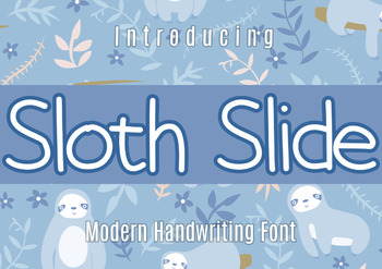 Preview of Sloth Slide Font