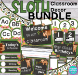 Sloth Theme Classroom Decorations BUNDLE