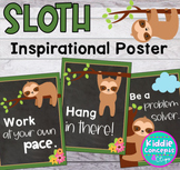 Sloth Theme Inspirational Posters