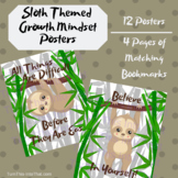 Sloth Themed Growth Mindset Posters - Classroom Decor - Ba
