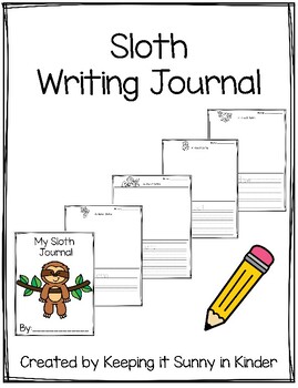 Preview of Sloth Writing Journal and Craft DOLLAR DEAL