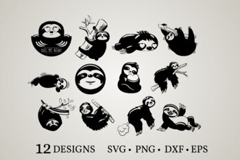 Download Sloth Bunble Svg Sloth Svg Lazy Sloth Svg Cute Sloth Svg Sloth Clipart