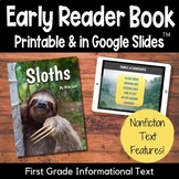 Sloths - Nonfiction Early Reader with Reading Comprehensio