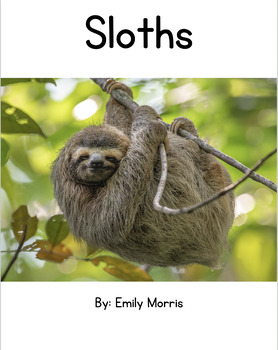 Preview of Sloths - Nonfiction Decodable Reader - Digraphs, Trigraphs, and Consonant Blends