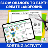 Slow Changes to Earth by Wind Water or Ice Sorting Activit