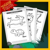 Slow and Fast Animals Coloring Pages (Tempo)