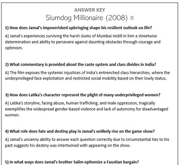 Preview of Slumdog Millionaire (2008) - Movie Questions