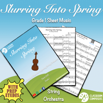 Preview of Slurring Into Spring | Grade 1 Sheet Music | String Orchestra