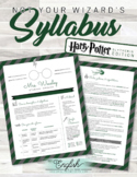 Slytherin / Harry Potter Themed Syllabus Template #10.1 (G