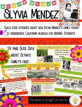 Preview of Slyvia Mendez- Hispanic Heritage & Desegregation Slide Deck
