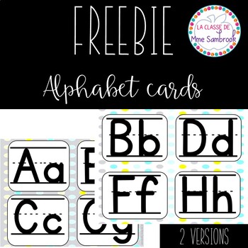 Preview of FREEBIE I Small Alphabet Cards I alphabet word wall headers