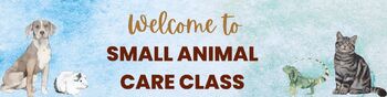Preview of Small Animal Care Google Classroom Header
