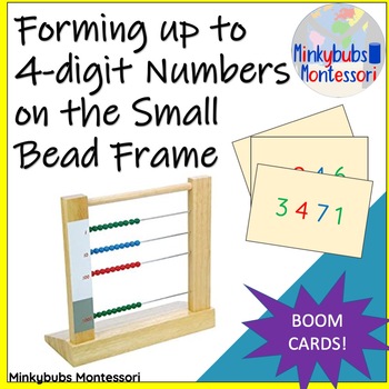 Preview of Small Bead Frame Forming Numbers Montessori Math Digital Manipulative Lessons