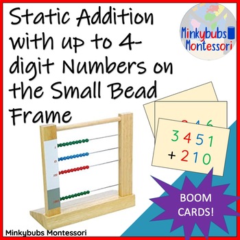 Preview of Small Bead Frame Static Addition Digital Montessori Math Manipulative Lessons