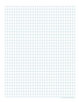 Small Blue Rectangular Grid Paper | TPT