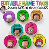 Small Round Labels for Student Work Displays | Neon Colors