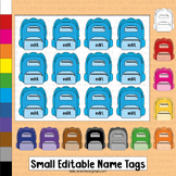 Small Editable Name Tags Backpack Rainbow Student Desk Lab