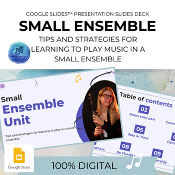Preview of Small Ensemble Mastery Guide Google Slides™ Presentation Slide Deck