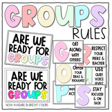 Small GROUPS Classroom Management Rules Posters