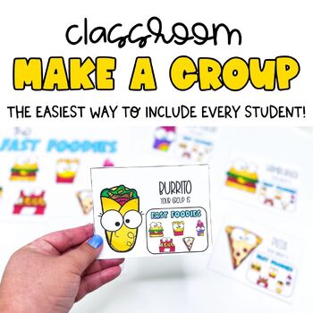 Preview of Small Group 2-6 Students BUNDLE | Partner Pairing Cards | Classroom Management