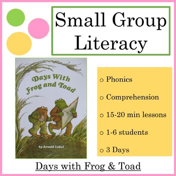 Preview of Small Group 5-Day Reading Lesson Plan: Days with Frog and Toad