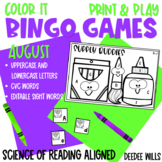 August Back to School Bingo Games | Alphabet Bingo, Sight 