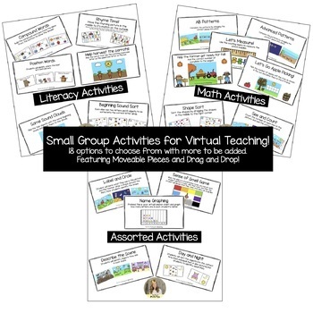 Preview of Virtual Small Group Activities Set 1