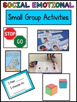 Preview of Social Emotional Learning (SEL)- Small Group Activities for Pre-K, Preschool