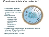 5th Grade Math Small Group Activities: What Number Am I?