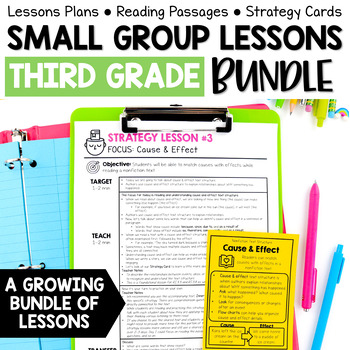 Preview of Small Group Activities for Reading Comprehension: 3rd Grade Year-Long Bundle