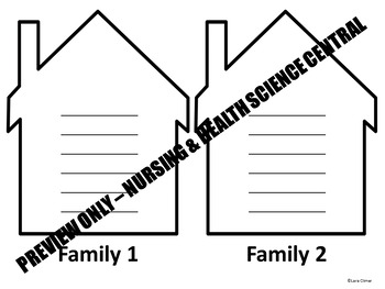 Preview of Small Group Assignment Cards - Family Theme - 6 Groups