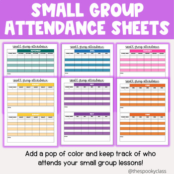 Preview of Small Group Attendance