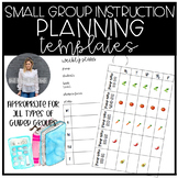 Small Group Binder Planning Templates: Guided Reading, Gui