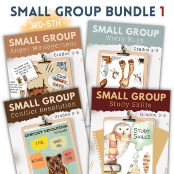 Preview of Small Group Counseling Bundle 1