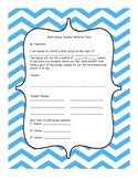 Small Group Counseling - Teacher Referral Form