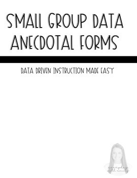 Preview of Small Group Data Notes