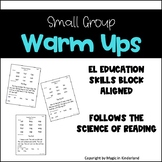Small Group First Grade SoR Warm Up Practice 