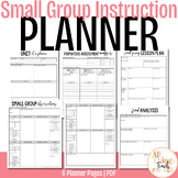 *UPDATED Small Group Instruction Planner Pages