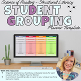 Small Group Instruction Planner for Structured Literacy Cl