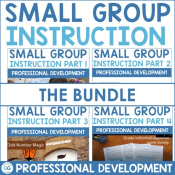 Preview of Small Group Instruction Professional Development Video Course BUNDLE