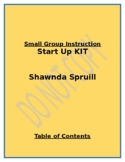 Small Group Instruction- Start Up Directions for Teachers