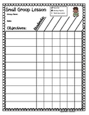 Small Group Lesson Documentation Sheet