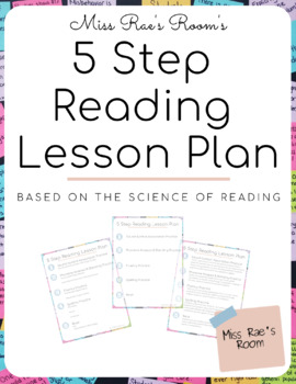 Preview of Small Group Lesson Planning Template - Structured Literacy - Science of Reading